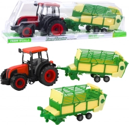 Tracteur pour enfants avec remorque, rouge 50 cm