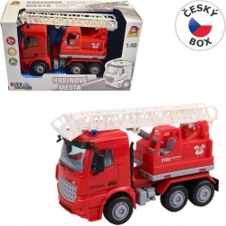 Camion de pompiers avec plateforme à inertie 16 cm