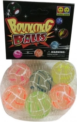 Boules de saut colorées 6 pcs 3 cm