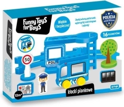 ToysForBoys blocs en mousse Police 16 pcs