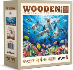 Puzzle en bois Dauphins heureux 1010 pièces WOODEN CITY