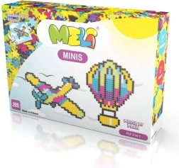 Meli Minis Fly 2 en 1 – avion et montgolfière, 500 pièces