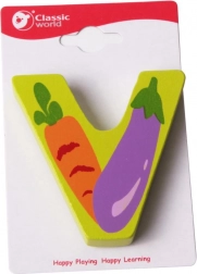 Lettre en bois classique V