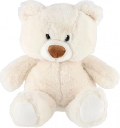 Ourson en peluche assis 35 cm blanc