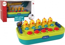 Jeu d’adresse Whac‑a‑Mole poussins avec lumières et sons à piles