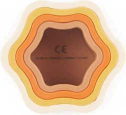 Bieco fleur empilable en silicone Chocolate Bliss