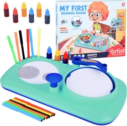 Tableau à dessin créatif pour enfants 3-en-1 Spirographe