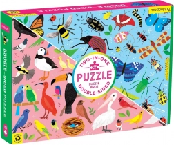 Puzzle recto verso Mudpuppy insectes et oiseaux 100 pièces