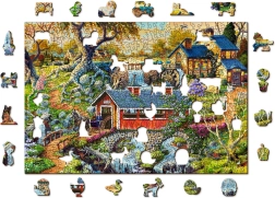 Wooden City Puzzle en bois Ponts de campagne 2-en-1, 505 pièces ÉCO
