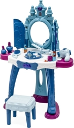 Coiffeuse pour enfant Monde glacé avec lumière, musique et tabouret BABY MIX