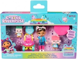 gabby’s dollhouse set de figurines kitty care avec poussette et surprise