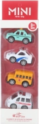 Set de petites voitures métalliques 4 pcs