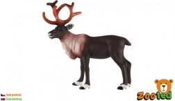 Figurine en plastique renne arctique 15 cm