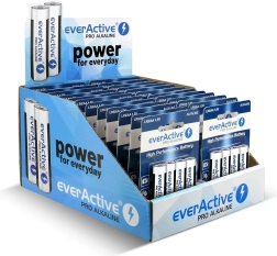 Piles AA LR6 everActive Pro Alkaline – lot de 96 pièces