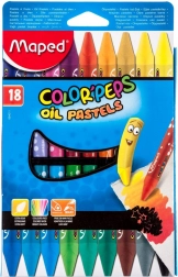 Pastels à l'huile triangulaires Maped Color'Peps 18 pcs