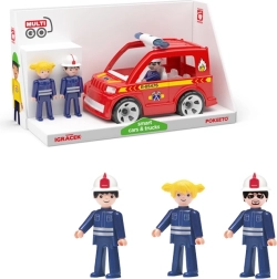 Igráček MultiGO Trio pompiers – figurines avec camion de pompiers