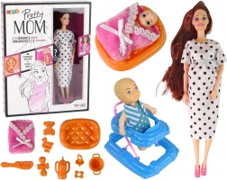 Poupée aux cheveux longs avec accessoires pour enfants