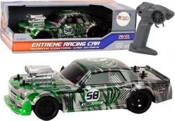Voiture RC 1:16 avec 2,4G, roues en caoutchouc pour drift – vert