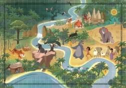 Puzzle Clementoni Story Maps : Le Livre de la jungle (1000 pièces)