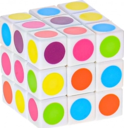 Cube casse-tête 3x3 à pois mini