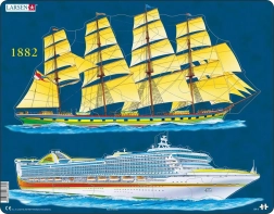 Puzzle LARSEN Bateaux - passé et présent, 20 pièces