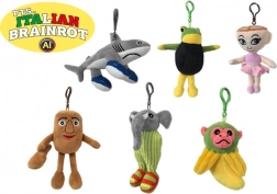 Porte-clés en peluche Brainrot 10 cm