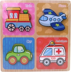 Puzzle en bois Moyens de transport 30 x 30 cm