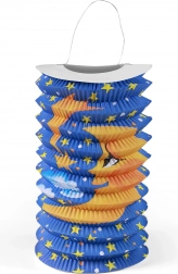 Lampion en papier avec motif de lune 15 cm