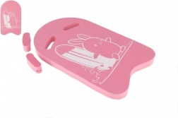 Planche de natation pour enfants avec petit lapin, mousse rose 23,5 × 41 cm avec poignées