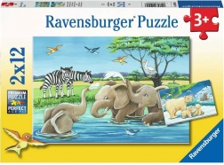 Ravensburger puzzle Bébés animaux 2×12 pièces