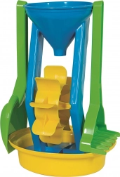 Androni set de plage avec moulin, hauteur 26 cm – Bleu