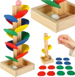 Arbre à billes en bois MONTESSORI