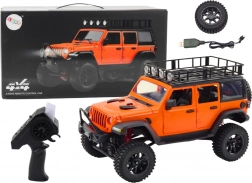 Véhicule tout-terrain RC télécommandé 2,4G 4x4 orange
