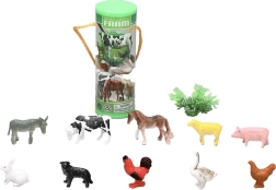 Ensemble d’animaux de ferme 3,5–6 cm, 12 pcs