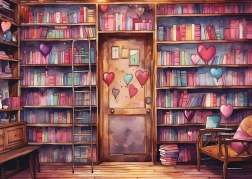 Puzzle bibliothèque romantique 1000 pièces