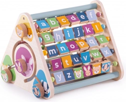 Bigjigs Toys triangle d’activité en bois avec animaux