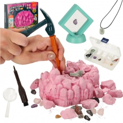 Fouilles de gemmes – kit scientifique pour enfants avec minéraux