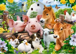 Puzzle 60 pièces Farm Friends