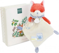 Coffret cadeau Renard en peluche Romarin avec hochet