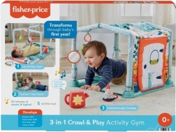 Fisher-Price tapis d’éveil 3-en-1 Maison de l’explorateur avec sons
