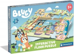 Puzzle de sol avec stylo interactif BLUEY, 24 pièces