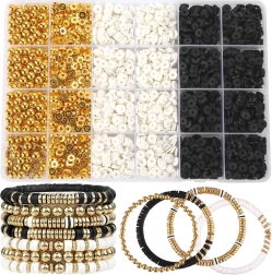 Ensemble créatif de perles pour fabrication de bracelets d'amitié