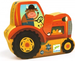 DJECO puzzle en boîte tracteur 16 pièces