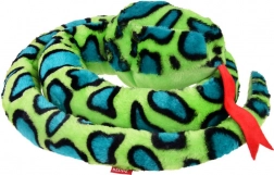 Boa en peluche bleu 160 cm – vert
