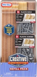 Kit de construction créatif : bois, clous et vis