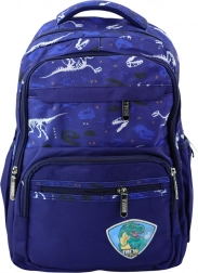 Sac à dos scolaire Dino T-Rex bleu 20 L