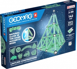 Geomag Glow kit de construction 142 pièces