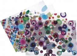 Chemise plastique avec bouton-pression 35,5 × 26 cm