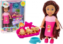 Mini poupée Robe à cheveux longs Tanière des trois chiens