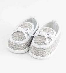 Mocassins chaussons bébé New Baby gris 0-3 mois